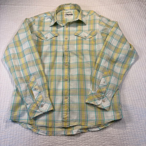 Mountain Khakis Men's Plaid Shirt - Yellow and Blue - Picture 1 of 8